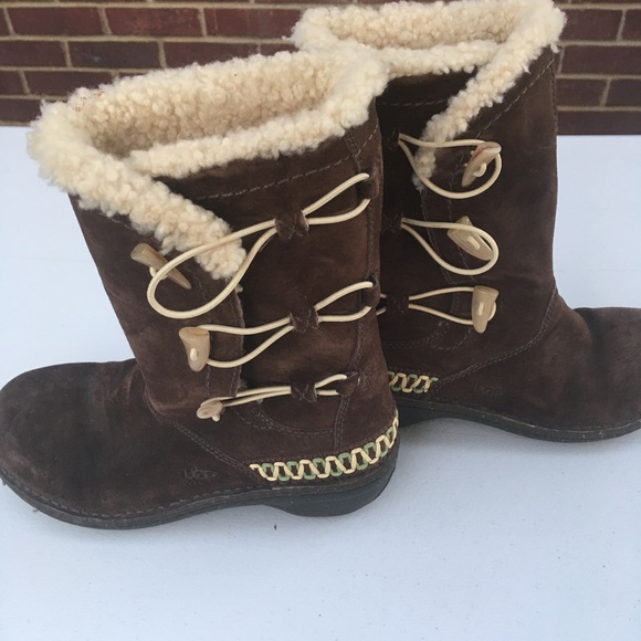 UGG Shoes - Ugg brown suede leather Women Size 7 boots
